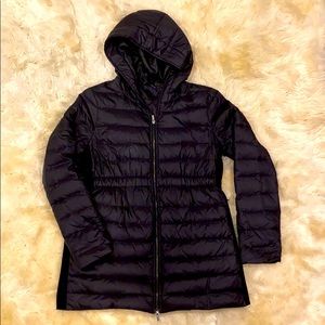 Seraphine Black Down Maternity Puffer Coat